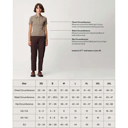 Hikerkind - Ribbed Merino Polo - Women's