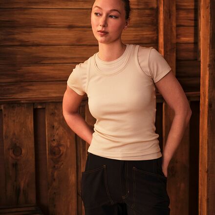Hikerkind - Ribbed Merino T-Shirt - Women's