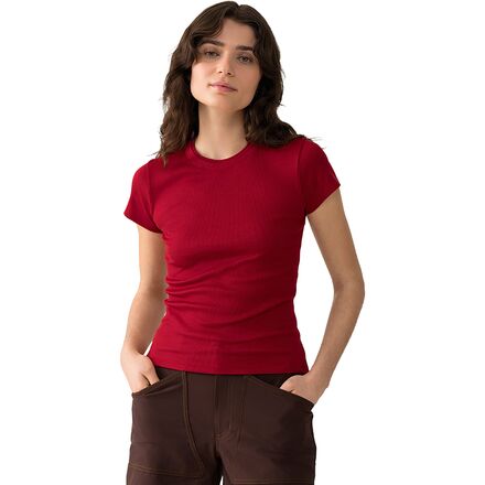 Ribbed Merino T-Shirt - Women's