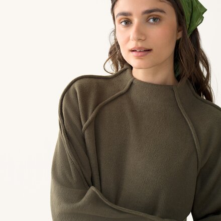 Hikerkind - Mock Neck Pile Fleece Pullover - Women's