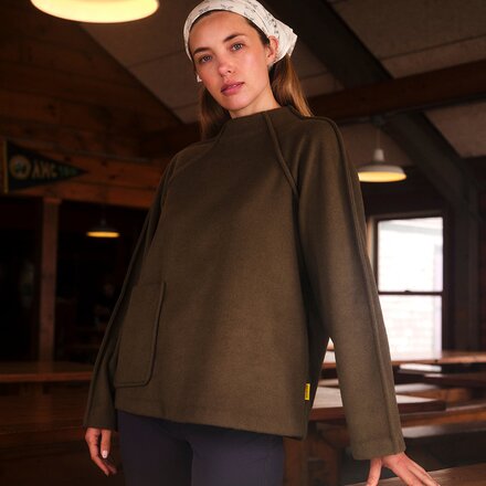 Hikerkind - Mock Neck Pile Fleece Pullover - Women's