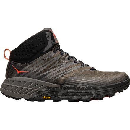 HOKA - Speedgoat Mid 2 GTX Trail Run Shoe - Men's - Anthracite/Dark Gull Grey