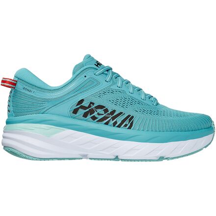 HOKA ONE ONE - Bondi 7 Running Shoe - Women's - Aquarelle/Eggshell Blue