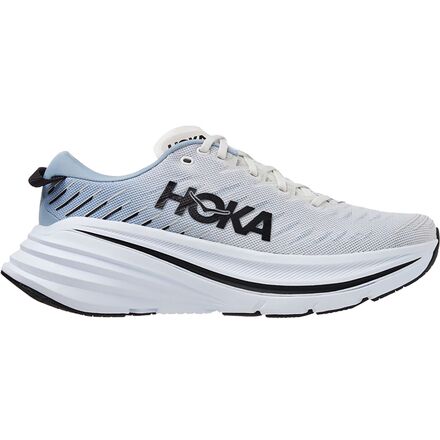 HOKA - Bondi X Running Shoe - Men's - Blanc De Blanc/Blue Fog