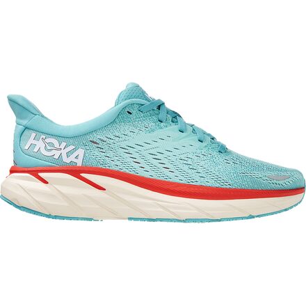 HOKA - Clifton 8 Running Shoe - Women's - Aquarelle/Eggshell Blue