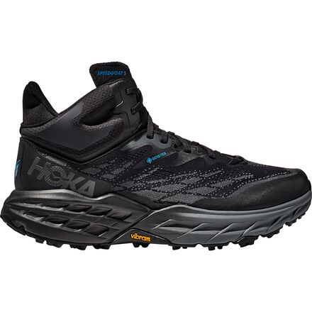 HOKA - Speedgoat Mid 5 GTX Trail Running Shoe - Men's - Black/Black