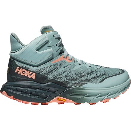 HOKA - Speedgoat Mid 5 GTX Trail Run Shoe - Women's - Agave/Spruce