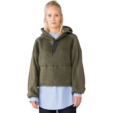 Holden - Oversized Shearling Hoodie - Women's - Heather Olive