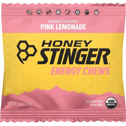 Honey Stinger - Organic Energy Chews - 12 Pack - Pink Lemonade