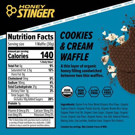 Honey Stinger - Gluten Free Waffles - 12-Pack