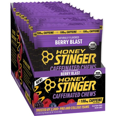 Honey Stinger - Caffeinated Energy Chews - 12-Pack