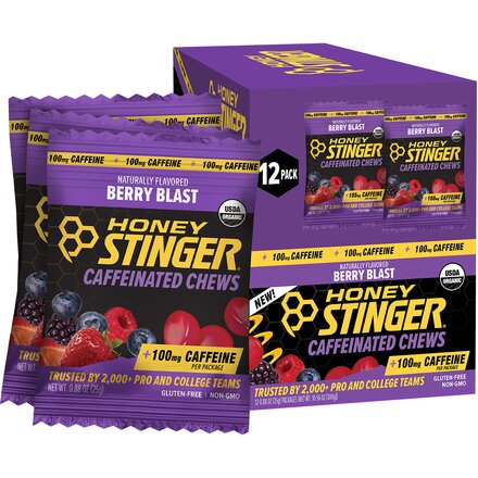 Honey Stinger - Caffeinated Energy Chews - 12-Pack