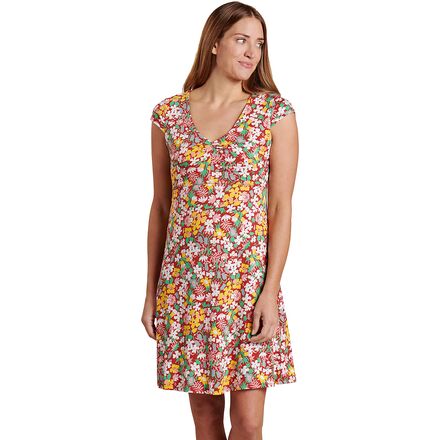 Toad&Co - Rosemarie Dress - Women's - Brick Garden Print