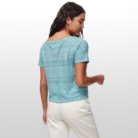 Toad&Co - Tissue Crop Short-Sleeve T-Shirt - Women's - Aquifer Geo Seed Print
