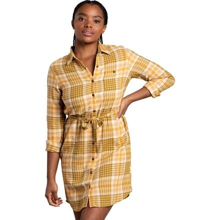 Toad&Co - Re-Form Flannel Shirt Dress - Women's - Antler Ombre