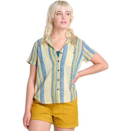 Toad&Co - Camp Cove Short-Sleeve Shirt - Women's - Barley Stripe
