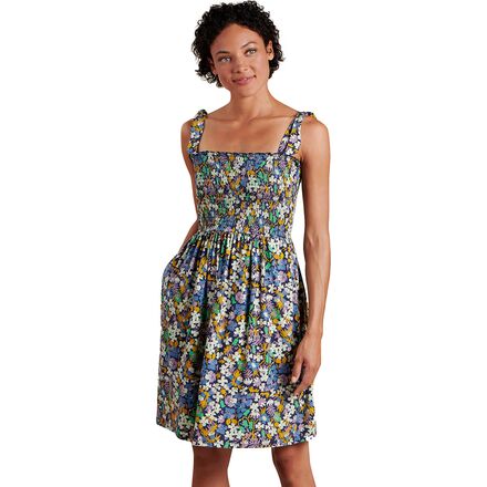 Toad&Co - Gemina Sleeveless Dress - Women's - True Navy Garden Print