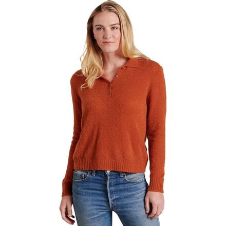Toad&Co - Cotati Collared Long-Sleeve Sweater - Women's - Cedar