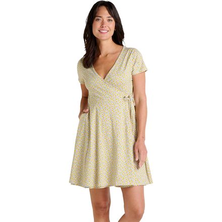 Freesia Wrap Short-Sleeve Dress - Women's