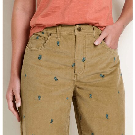 Toad&Co - Coaster Cord Wide Leg Embroidered Pant - Women's