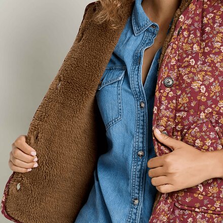 Toad&Co - Manzana Quilted Sherpa Vest - Women's
