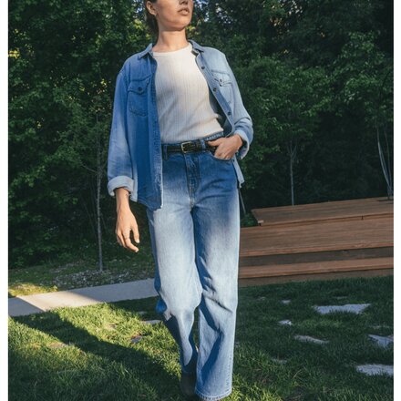 Toad&Co - Tamarack Wide Leg Blue Jean - Women's
