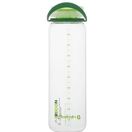Hydrapak - Recon 1L Water Bottle - Clear/Evergreen & Lime