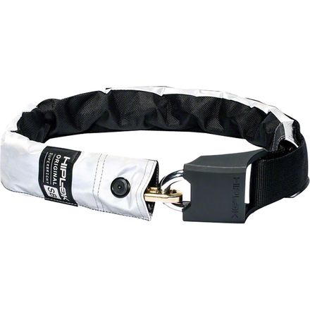 Hiplok - Superbright Wearable Hardened Steel Chain Lock - Original White Reflective