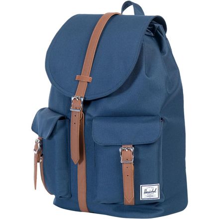 Herschel Supply - Dawson 20.5L Backpack - Navy/Tan Synthetic Leather