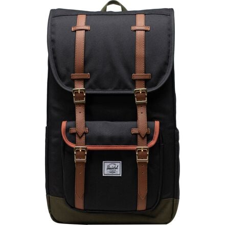 Herschel Supply - Little America 30L Backpack - Black/Ivy Green/Chutney