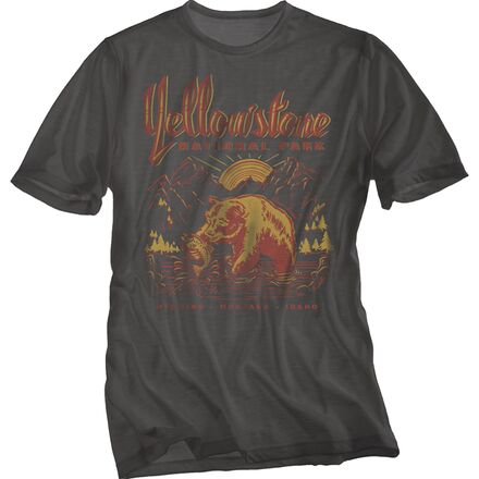 Habilis Supply Co - Yellowstone National Park Short-Sleeve T-Shirt - Men's - Black