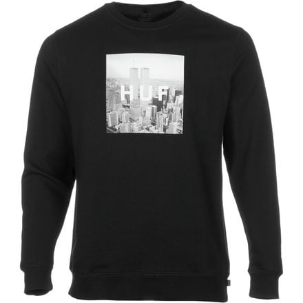 Huf - New York Box Logo Crew Sweatshirt - Men's