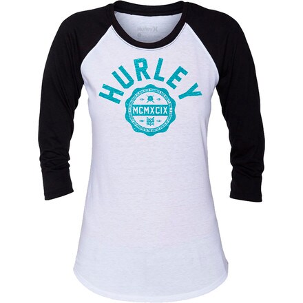 Hurley - University Perfect Raglan T-Shirt - 3/4-Sleeve - Women's