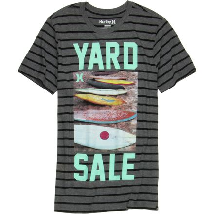 Hurley - Yard Sale Stripe Premium Shirt - Short-Sleeve - Men's