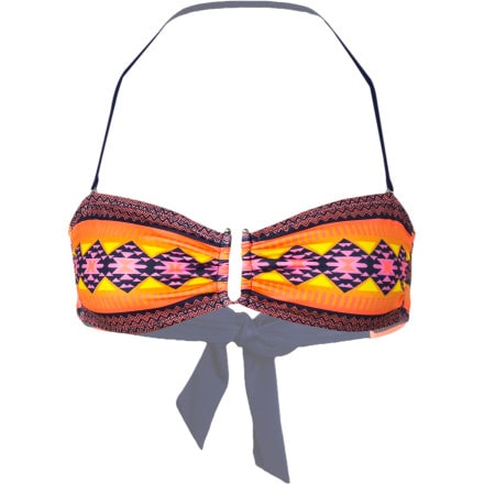 Hurley - Mayan Stripe Bandeau Bikini Top - Women's