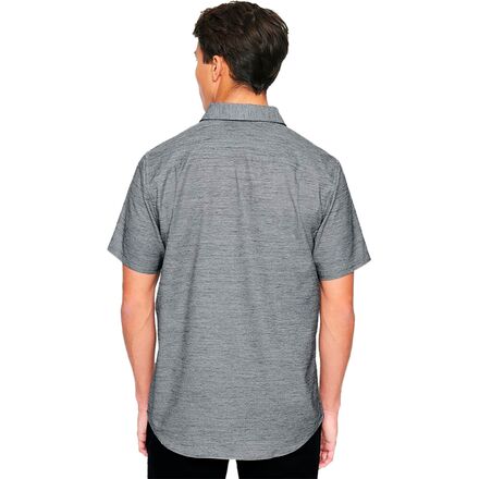 Hurley - Dri-Fit Marwick Stretch Short-Sleeve Shirt - Men's - Dark Smoke Grey