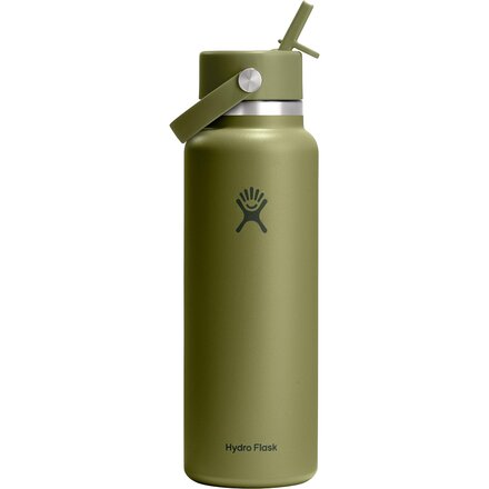 40oz Wide Mouth Water Bottle + Flex Straw Cap