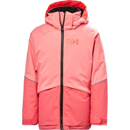 Helly Hansen Jr Stripe Wind Jacket, Unisex-Bambini E Ragazzi, 271 Hot Coral, 10 Years