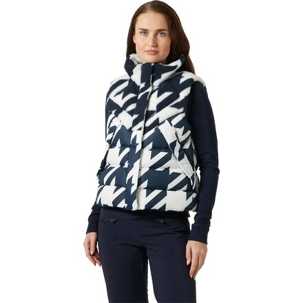 Helly Hansen - Bliss Down Vest - Women's - Navy Houndstooth Aop