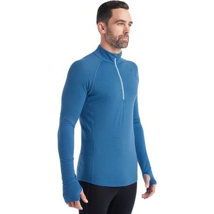 Icebreaker - 150 Zone Long-Sleeve Half Zip Shirt - Men's - Azul/Haze