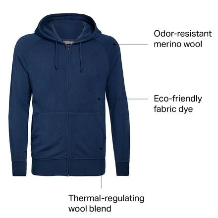 Icebreaker - Nature Dye Helliers Long-Sleeve Hooded Zip Jacket - Men's