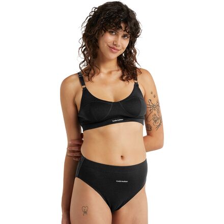 Icebreaker - Queens High Cut Brief Underwear - Women's