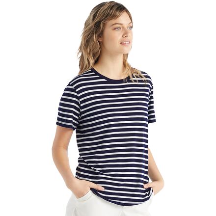 Icebreaker - Granary Stripe Short-Sleeve T-Shirt - Women's