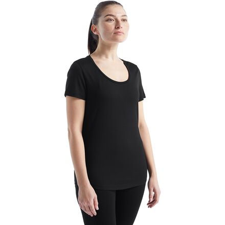 Icebreaker - Sphere II Short-Sleeve Scoop Shirt - Women's - Black