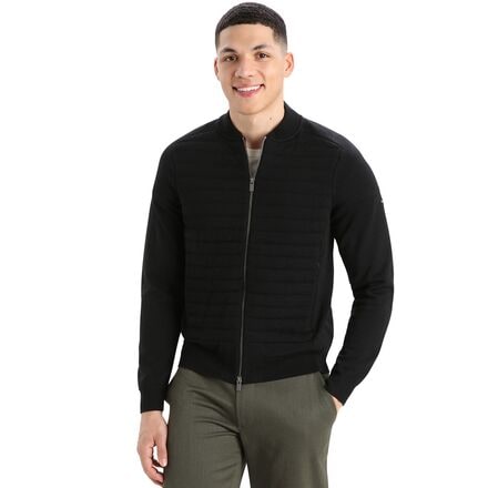Icebreaker - ICL ZoneKnit Insulated Knit Bomber - Men's - Black