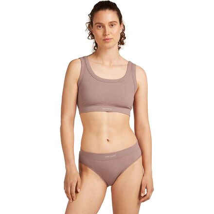 Merino Blend Rib Lotus Bra - Women's