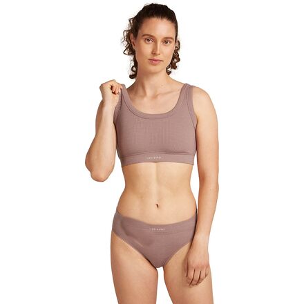 Icebreaker - Merino Blend Rib Lotus Bra - Women's