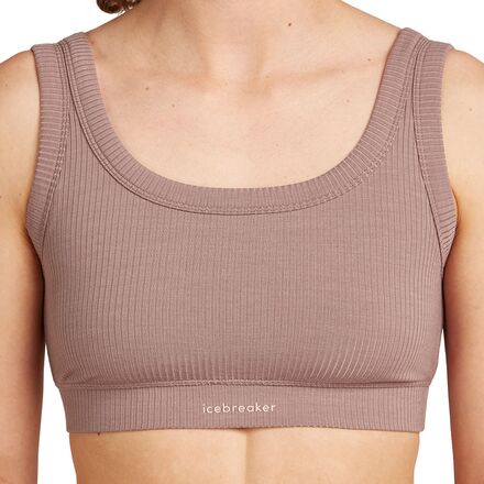 Icebreaker - Merino Blend Rib Lotus Bra - Women's
