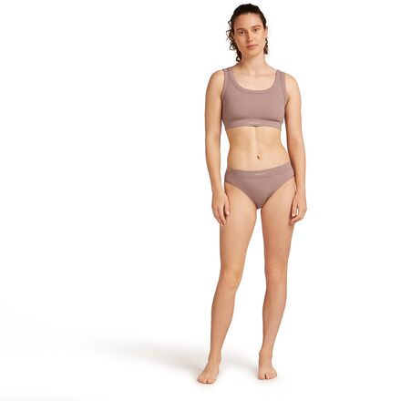 Icebreaker - Merino Blend Rib Lotus Hipster Bottom - Women's