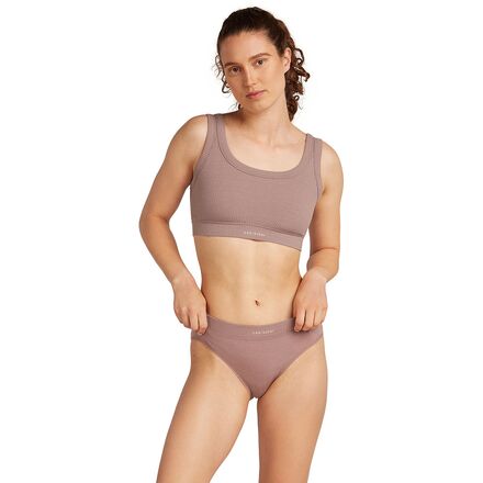 Icebreaker - Merino Blend Rib Lotus Hipster Bottom - Women's